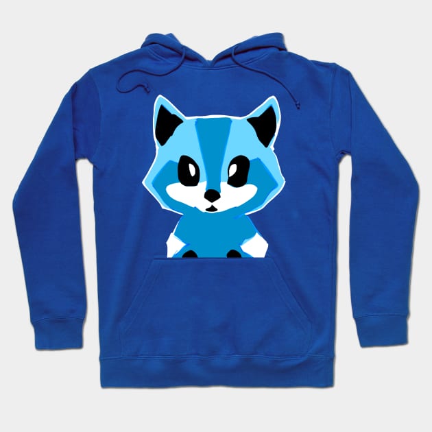 Colorful Cartoon Raccoon Kit aka Baby Trash Panda (MD23Ani001b) Hoodie by Maikell Designs